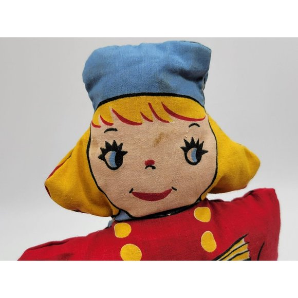 Vintage Pair Cloth Dolls VALTEX Hansel & Gretel Penn. Dutch Boy Girl Cut & Sew - Picture 5 of 13